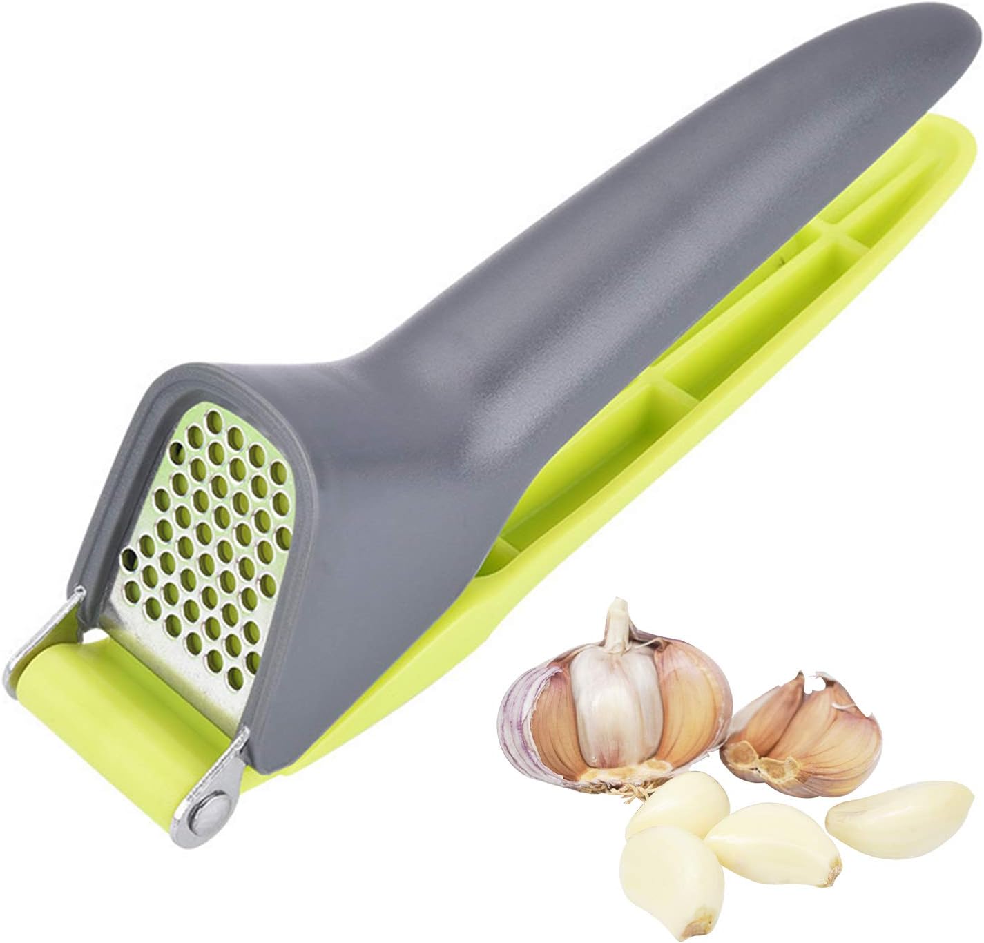 Amazon.de: CalmGeek Knoblauchpresse Wippe Edelstahl Knoblauchwippe ...